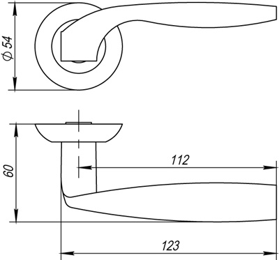 РУЧКА РАЗДЕЛЬНАЯ BOSTON AR CP-8 ХРОМ, КВАДРАТ 8x140 ММ, СТЯЖКИ M4 (10*50*50)