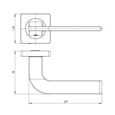 РУЧКА РАЗДЕЛЬНАЯ SPLINE JK CP-8 ХРОМ